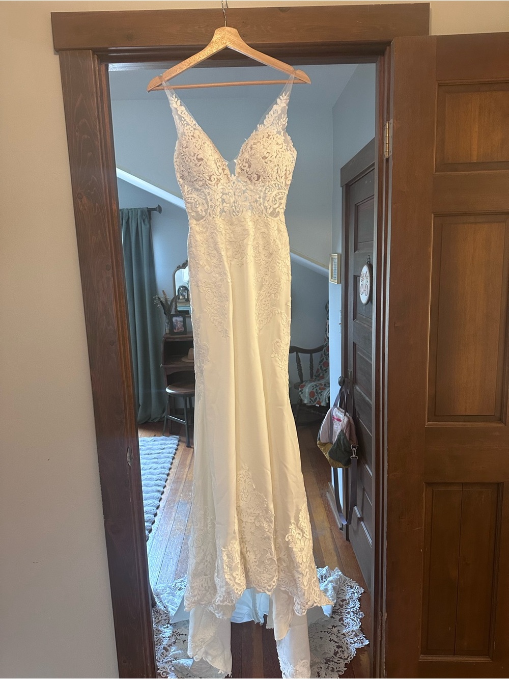 Stella York Cream Lace Bridal Gown